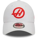 kepure-islenkta-balta-snapback-9forty-haas-f1-team-formula-1-new-era