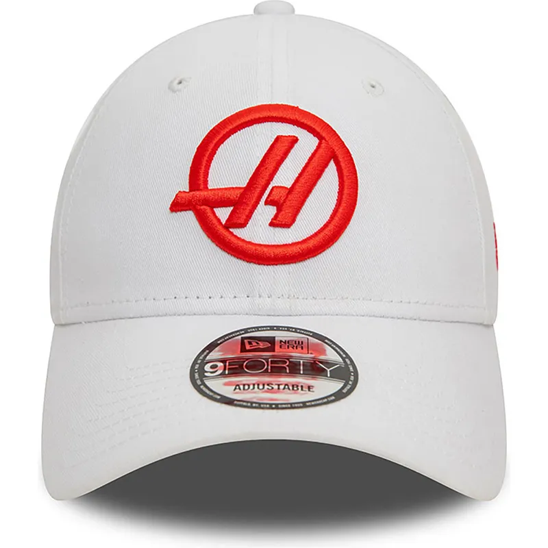 kepure-islenkta-balta-snapback-9forty-haas-f1-team-formula-1-new-era