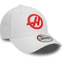 kepure-islenkta-balta-snapback-9forty-haas-f1-team-formula-1-new-era