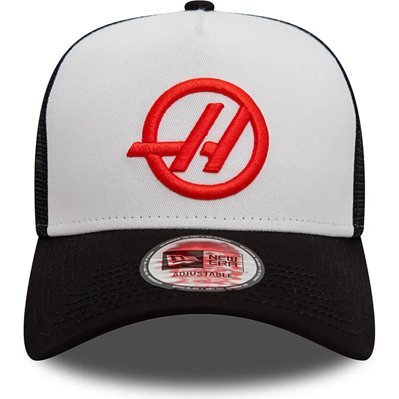 kepure-islenkta-juoda-snapback-e-frame-haas-f1-team-formula-1-new-era
