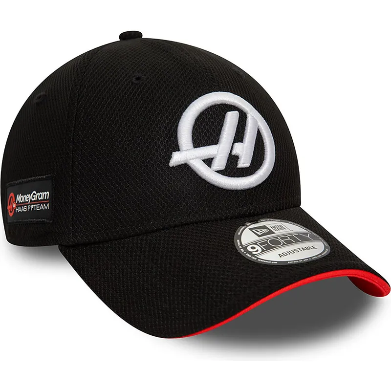 kepure-islenkta-juoda-snapback-9forty-side-patch-haas-f1-team-formula-1-new-era