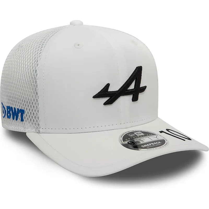 kepure-islenkta-balta-snapback-pierre-gasly-9fifty-original-fit-alpine-f1-team-formula-1-new-era