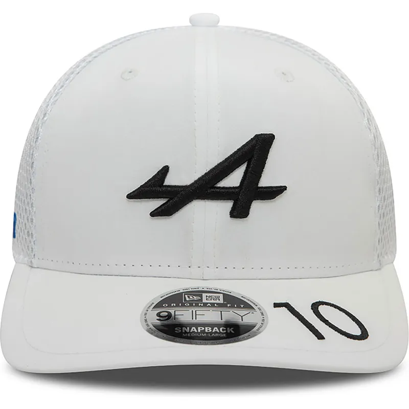 kepure-islenkta-balta-snapback-pierre-gasly-9fifty-original-fit-alpine-f1-team-formula-1-new-era