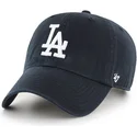 czapka-z-zakrzywionym-daszkiem-czarna-los-angeles-dodgers-mlb-clean-up-od-47-brand