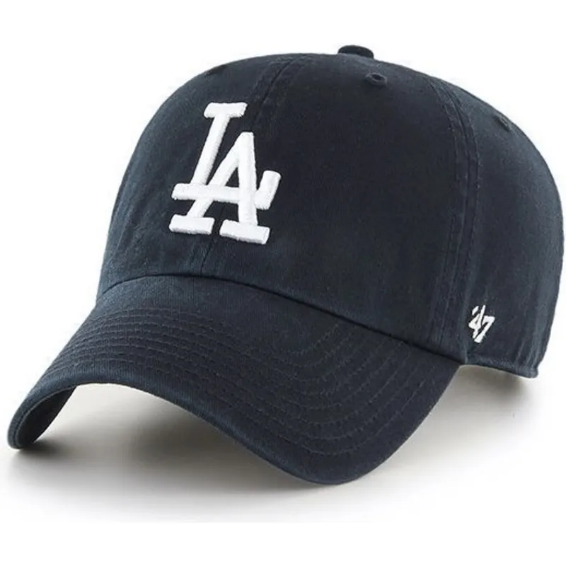 czapka-z-zakrzywionym-daszkiem-czarna-los-angeles-dodgers-mlb-clean-up-od-47-brand