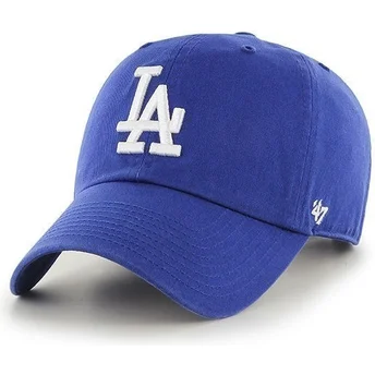 Niebieska czapka z daszkiem Los Angeles Dodgers MLB Clean Up marki 47 Brand