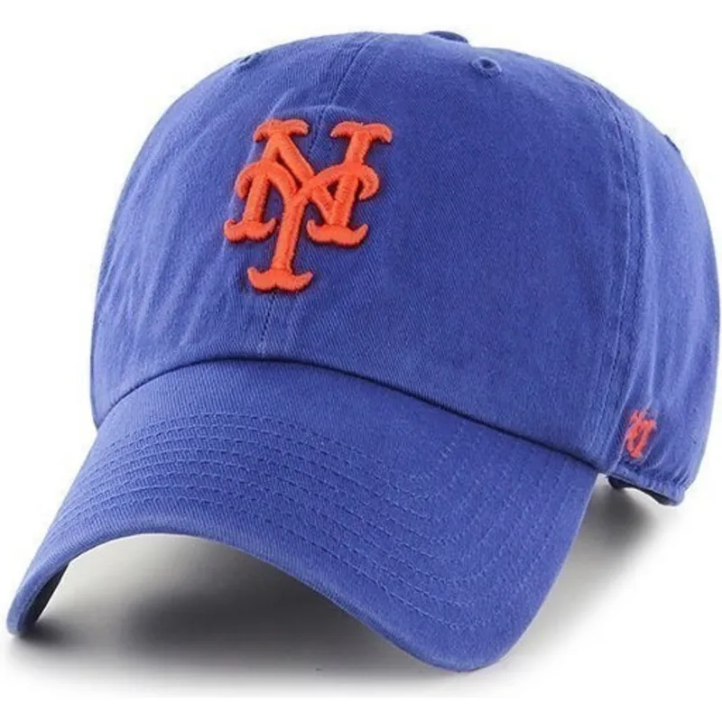 kepure-islenkta-melyna-reguliuojamas-new-york-mets-mlb-47-brand