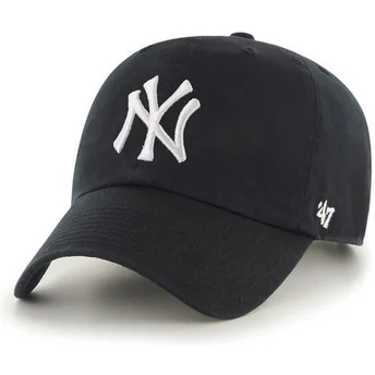 Kepurė išlenkta juoda reguliuojama juostelė New York Yankees MLB 47 Brand