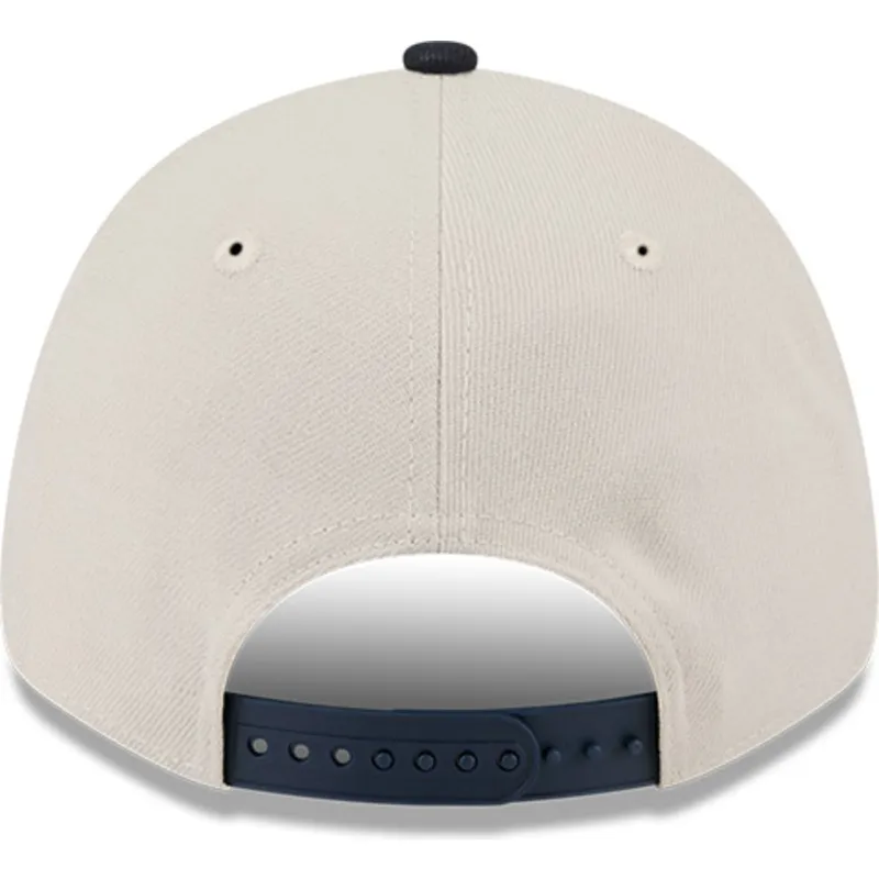 bezowo-granatowa-zakrzywiona-czapka-snapback-9forty-stretch-snap-4th-of-july-los-angeles-dodgers-mlb-new-era