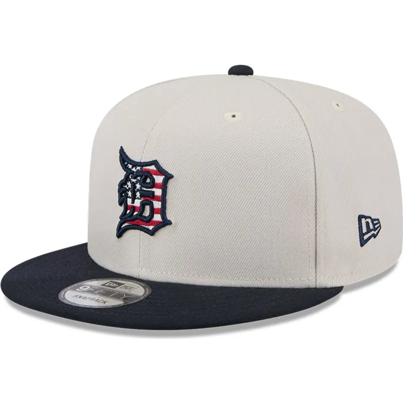 czapka-z-plaskim-daszkiem-bezowo-granatowa-snapback-9fifty-4th-of-july-detroit-tigers-mlb-new-era