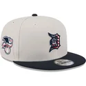 bezowo-granatowa-czapka-z-daszkiem-snapback-9fifty-4th-of-july-detroit-tigers-mlb-od-new-era