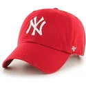 kepure-islenkta-raudona-reguliuojamas-new-york-yankees-mlb-47-brand