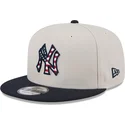 bezowo-granatowa-czapka-z-daszkiem-snapback-9fifty-4th-of-july-new-york-yankees-mlb-od-new-era