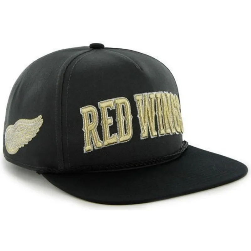kepure-plokscia-juoda-snapback-detroit-red-wings-nhl-47-brand kepure-plokscia-juoda-snapback-detroit-red-wings-nhl-47-brand