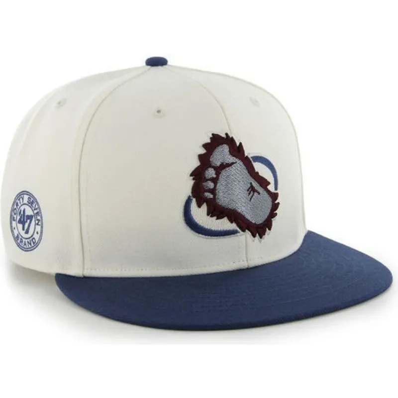 cap-plokscia-white-snapback-colorado-avalanche-nhl-47-brand