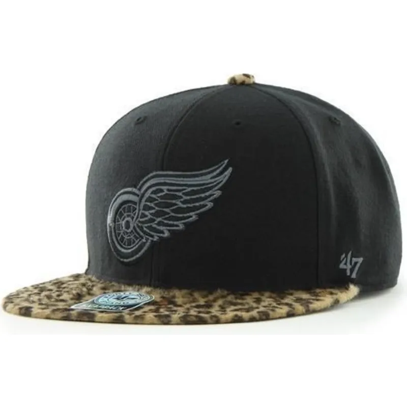 kepure-plokscia-juoda-snapback-detroit-red-wings-nhl-47-brand kepure-plokscia-juoda-snapback-detroit-red-wings-nhl-47-brand
