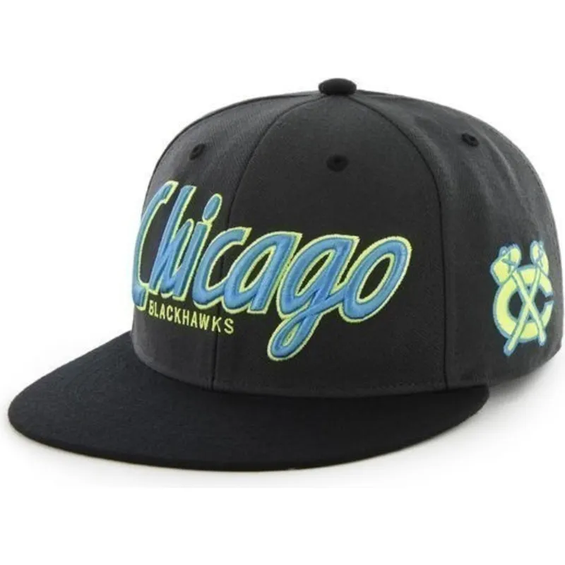 kepure-plokscia-juoda-snapback-letras-chicago-blackhawks-nhl-47-brand kepure-plokscia-juoda-snapback-letras-chicago-blackhawks-nhl-47-brand