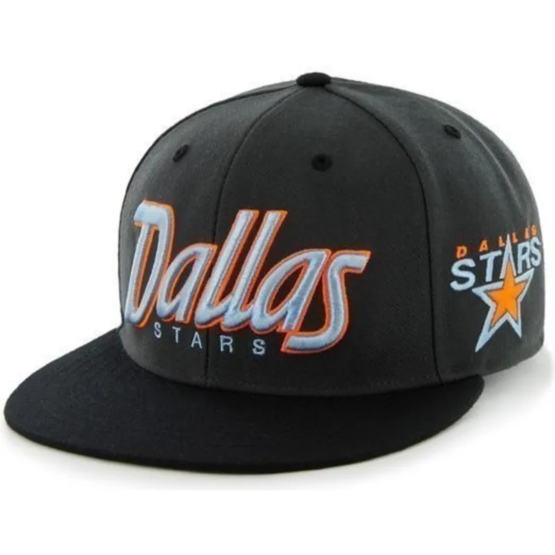 kepure-plokscia-juoda-snapback-letras-dallas-stars-nhl-47-brand kepure-plokscia-juoda-snapback-letras-dallas-stars-nhl-47-brand