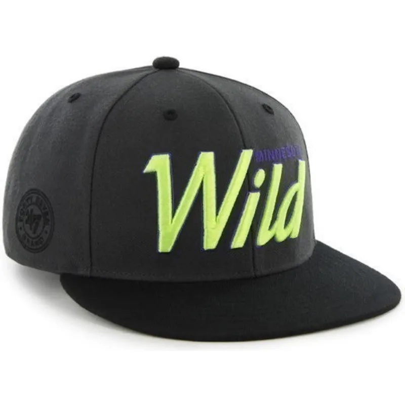 cap-plokscia-black-snapback-de-letras-minnesota-wild-nhl-47-brand cap-plokscia-black-snapback-de-letras-minnesota-wild-nhl-47-brand