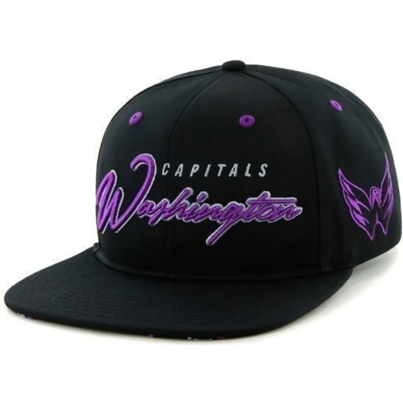 kepure-plokscia-juoda-snapback-letras-washington-capitals-nhl-47-brand kepure-plokscia-juoda-snapback-letras-washington-capitals-nhl-47-brand