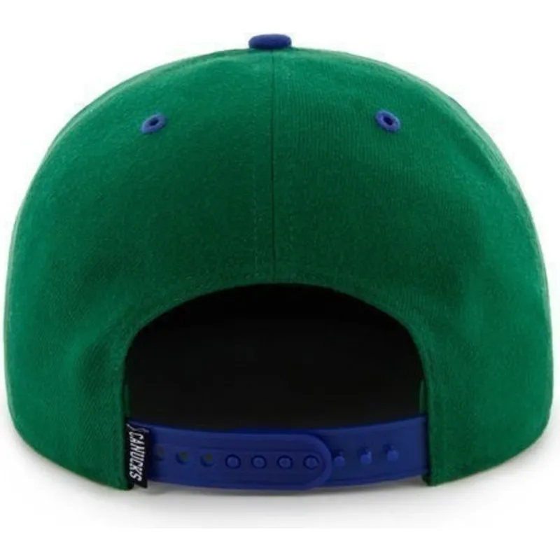 kepure-plokscia-zalia-snapback-vancouver-canucks-nhl-47-brand