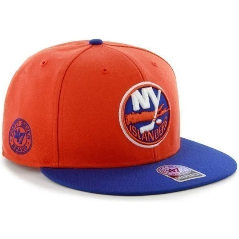 cap-plokscia-orange-snapback-new-york-islanders-nhl-47-brand