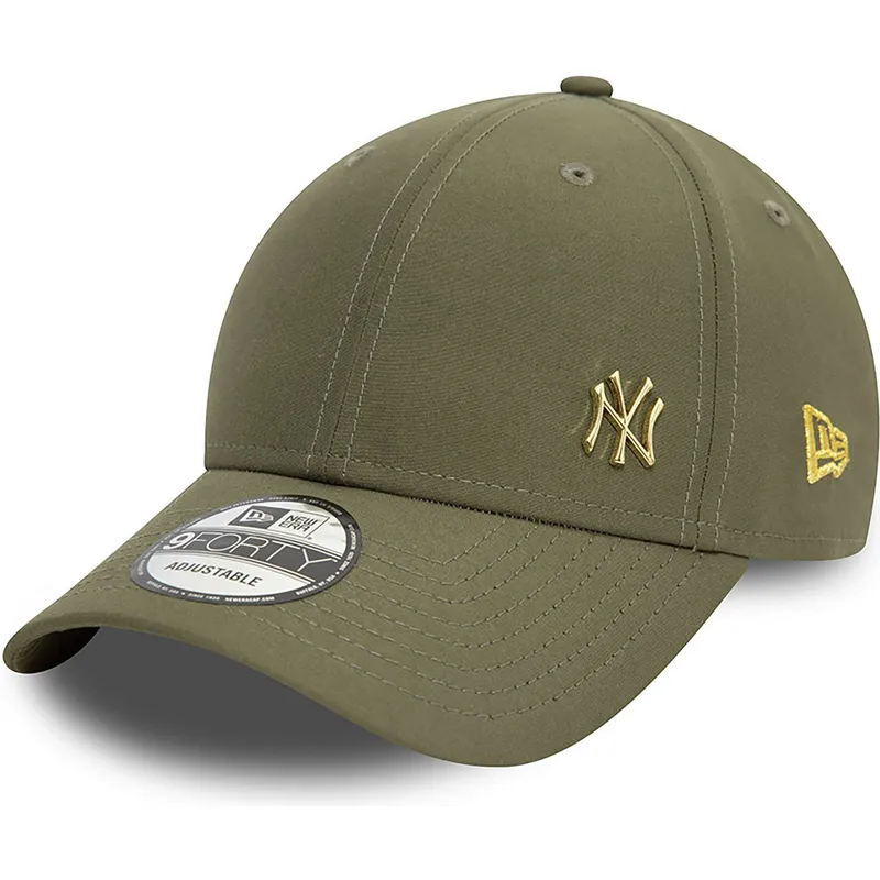 regulowana-zielona-czapka-z-zakrzywionym-daszkiem-z-zlotym-logo-9forty-flawless-new-york-yankees-mlb-od-new-era