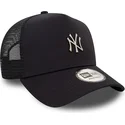 granatowa-czapka-truckerka-a-frame-metallic-new-york-yankees-mlb-od-new-era