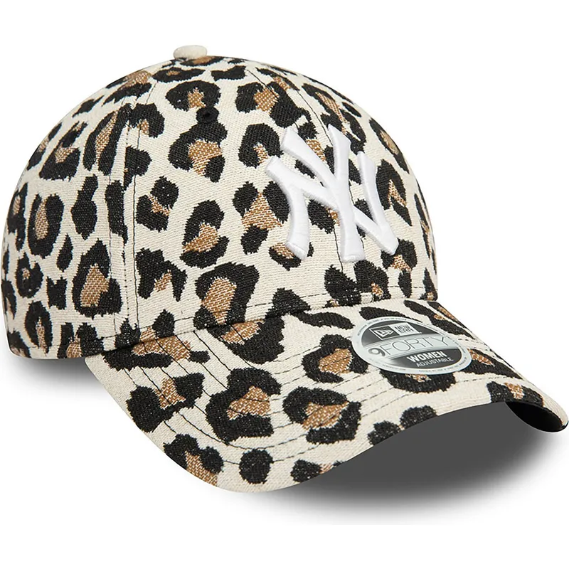 kepure-islenkta-leopardinis-reguliuojamas-9forty-new-york-yankees-mlb-new-era