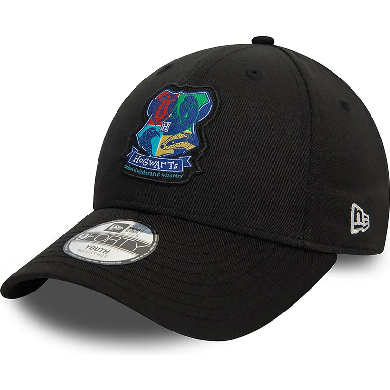 kepure-islenkta-juoda-snapback-vaikams-9forty-hogwarts-harry-potter-new-era