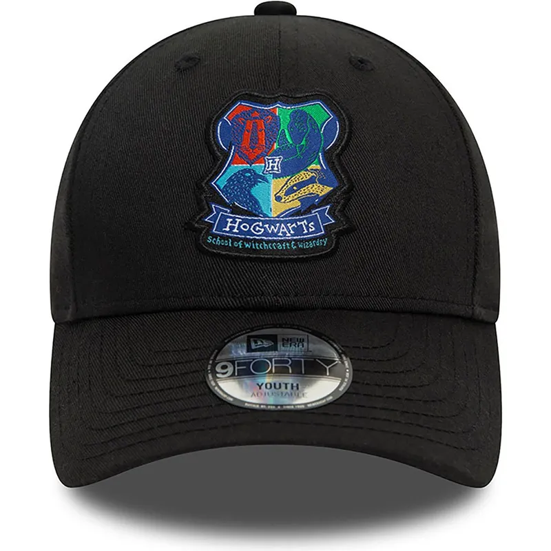 czarna-czapka-z-daszkiem-snapback-dla-chlopca-9forty-hogwarts-harry-potter-new-era