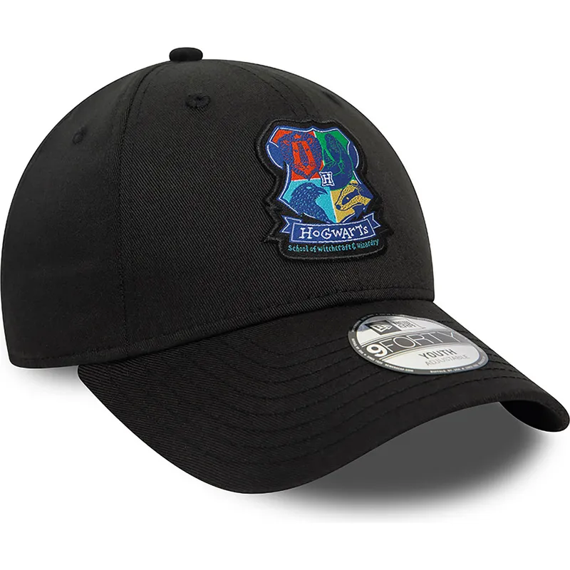 kepure-islenkta-juoda-snapback-vaikams-9forty-hogwarts-harry-potter-new-era