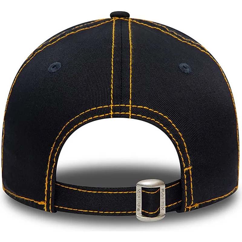 kepure-islenkta-tamsiai-melyna-reguliuojamas-vaikams-9forty-stitch-new-york-yankees-mlb-new-era