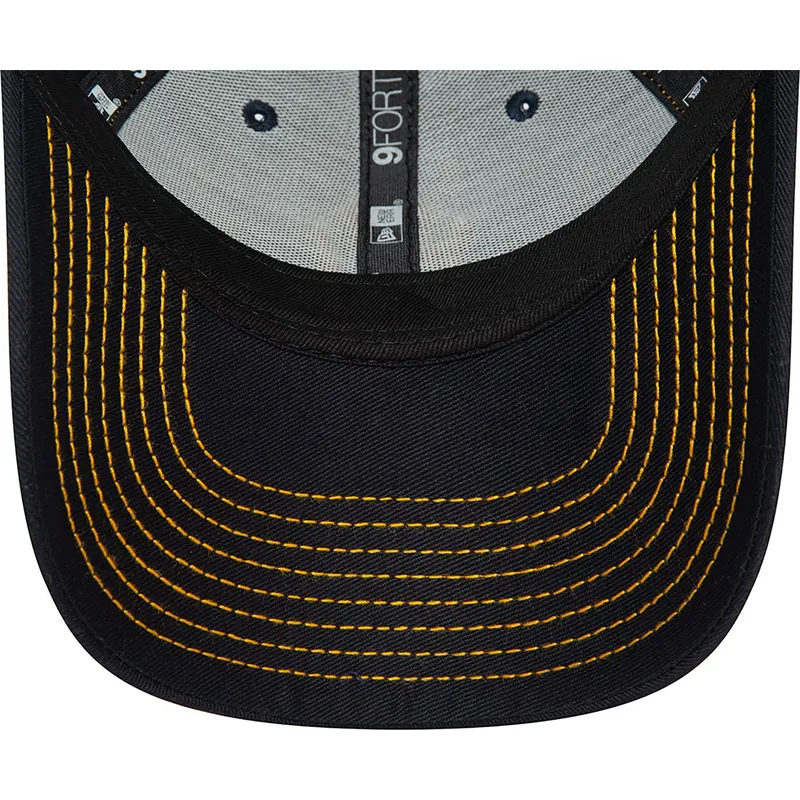 kepure-islenkta-tamsiai-melyna-reguliuojamas-vaikams-9forty-stitch-new-york-yankees-mlb-new-era