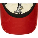 new-era-curved-brim-daffy-duck-9twenty-washed-looney-tunes-beige-and-red-adjustable-cap