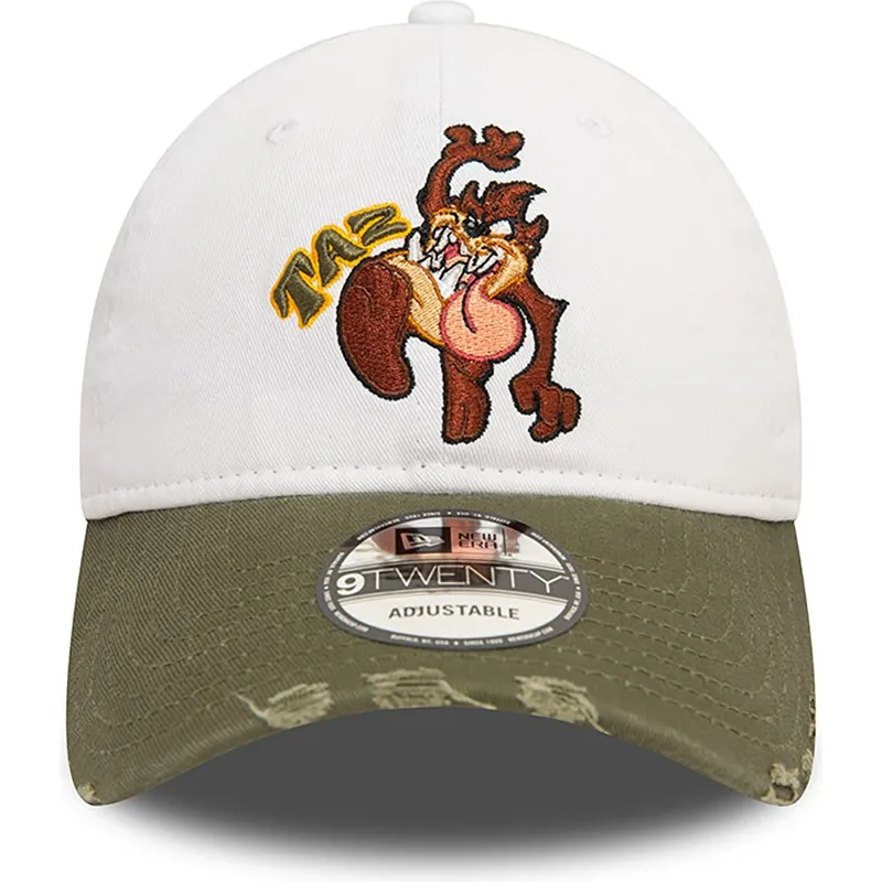 kepure-islenkta-balta-reguliuojamas-9twenty-washed-tasmania-looney-tunes-new-era