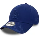 new-era-curved-brim-blue-logo-9forty-flame-los-angeles-dodgers-mlb-blue-adjustable-cap