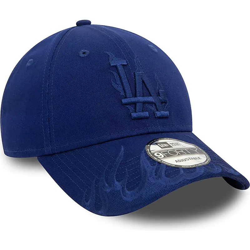 kepure-islenkta-melyna-reguliuojamas-9forty-flame-los-angeles-dodgers-mlb-new-era