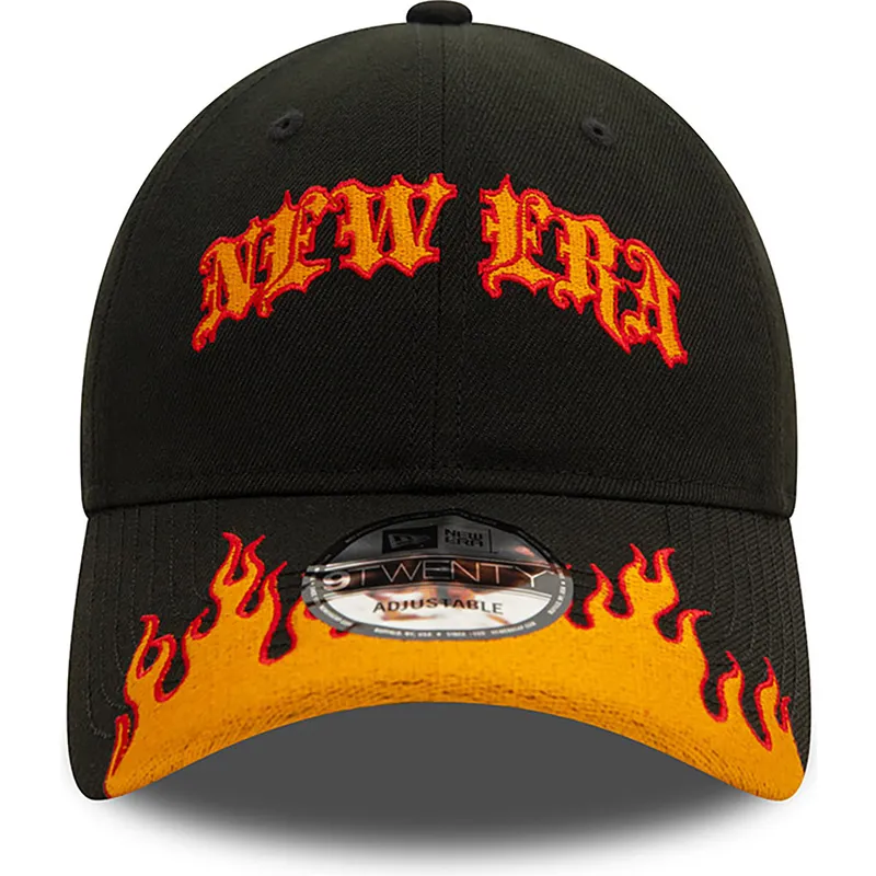 czapka-z-zakrzywionym-daszkiem-czarno-pomaranczowa-regulowana-9twenty-race-flame-new-era