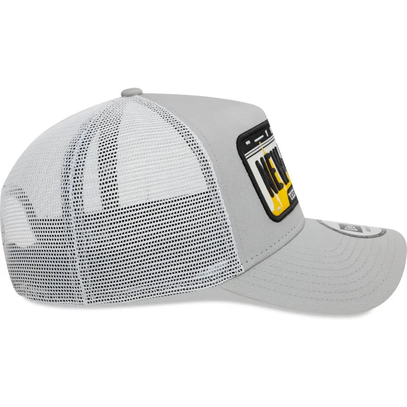 kepure-islenkta-pilka-snapback-a-frame-license-plate-new-york-ciudades-y-playas-new-era