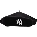 czarny-beret-damski-wool-beret-new-york-yankees-mlb-new-era