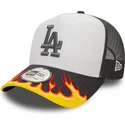 biala-i-szara-czapka-trucker-a-frame-flame-los-angeles-dodgers-mlb-od-new-era