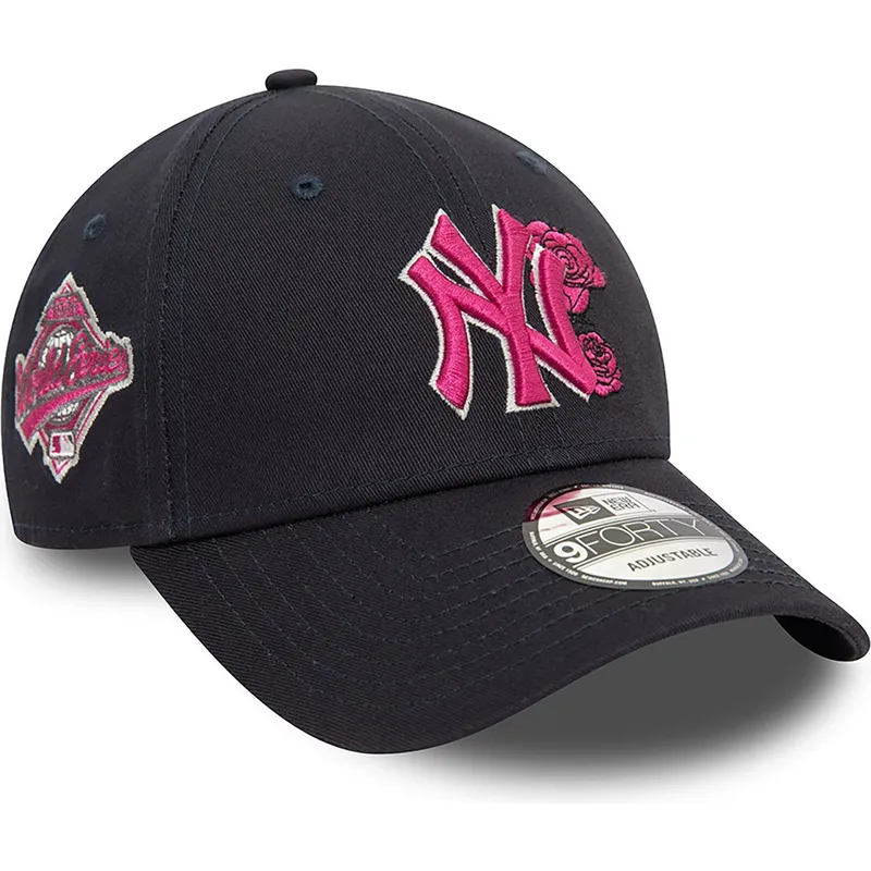 kepure-islenkta-tamsiai-melyna-reguliuojamas-rosa-9forty-flower-icon-new-york-yankees-mlb-new-era