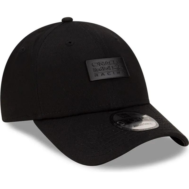 kepure-islenkta-juoda-reguliuojamas-9forty-matte-metal-red-bull-racing-formula-1-new-era