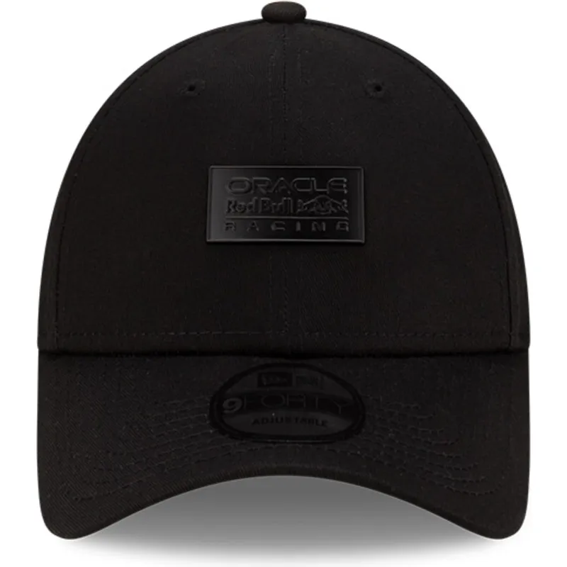 kepure-islenkta-juoda-reguliuojamas-9forty-matte-metal-red-bull-racing-formula-1-new-era