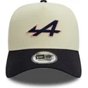 kepure-islenkta-melyna-snapback-e-frame-chain-stitch-alpine-f1-team-formula-1-new-era