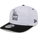 czapka-z-zakrzywionym-daszkiem-biala-i-czarna-snapback-golfer-z-logo-chrome-los-angeles-dodgers-mlb-od-new-era