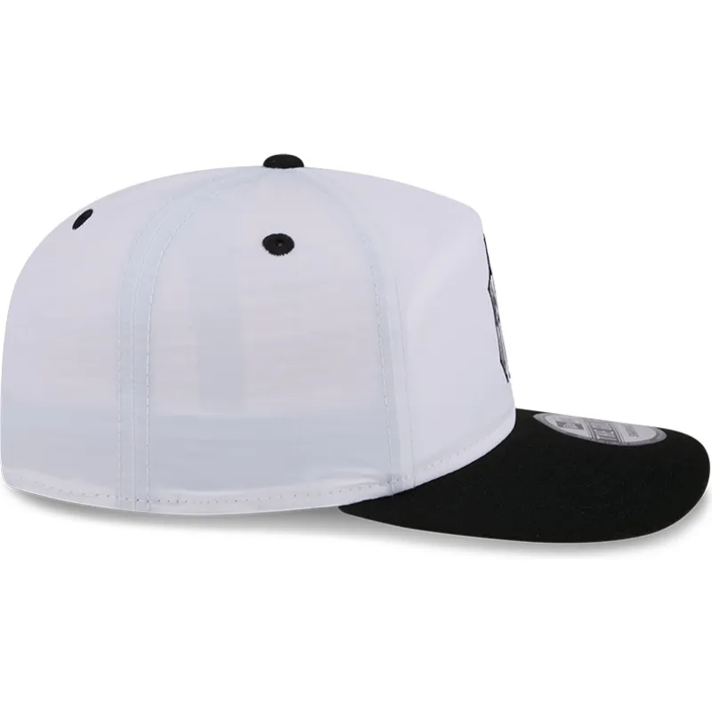 kepure-islenkta-balta-snapback-golfer-chrome-new-york-yankees-mlb-new-era