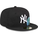 kepure-plokscia-juoda-priglundanti-59fifty-global-new-york-yankees-mlb-new-era
