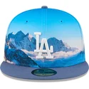 kepure-plokscia-melyna-priglundanti-59fifty-photoreal-los-angeles-dodgers-mlb-new-era